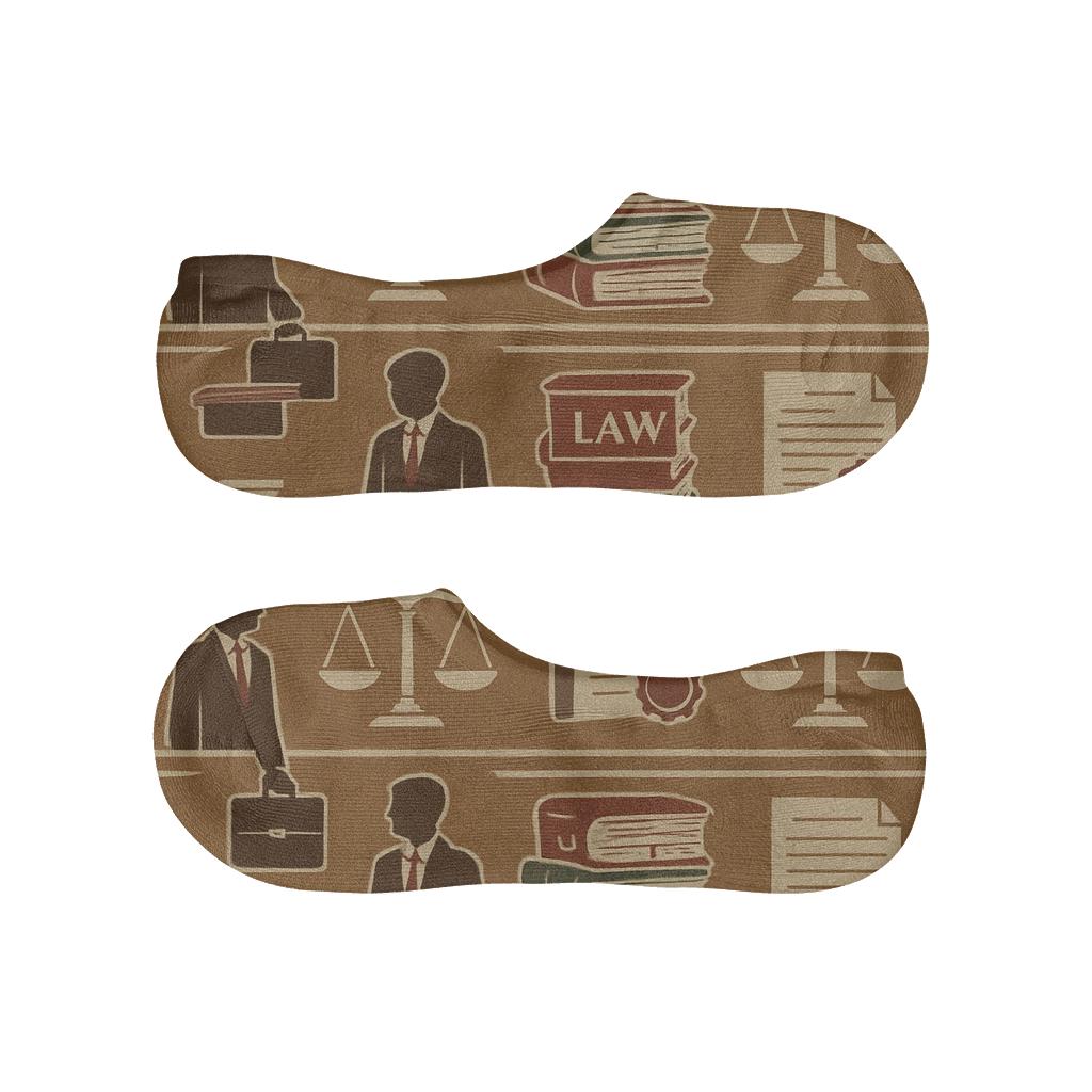 Courtroom Poster Bands With Lawyer Silhouettes trendy no-show sock styles