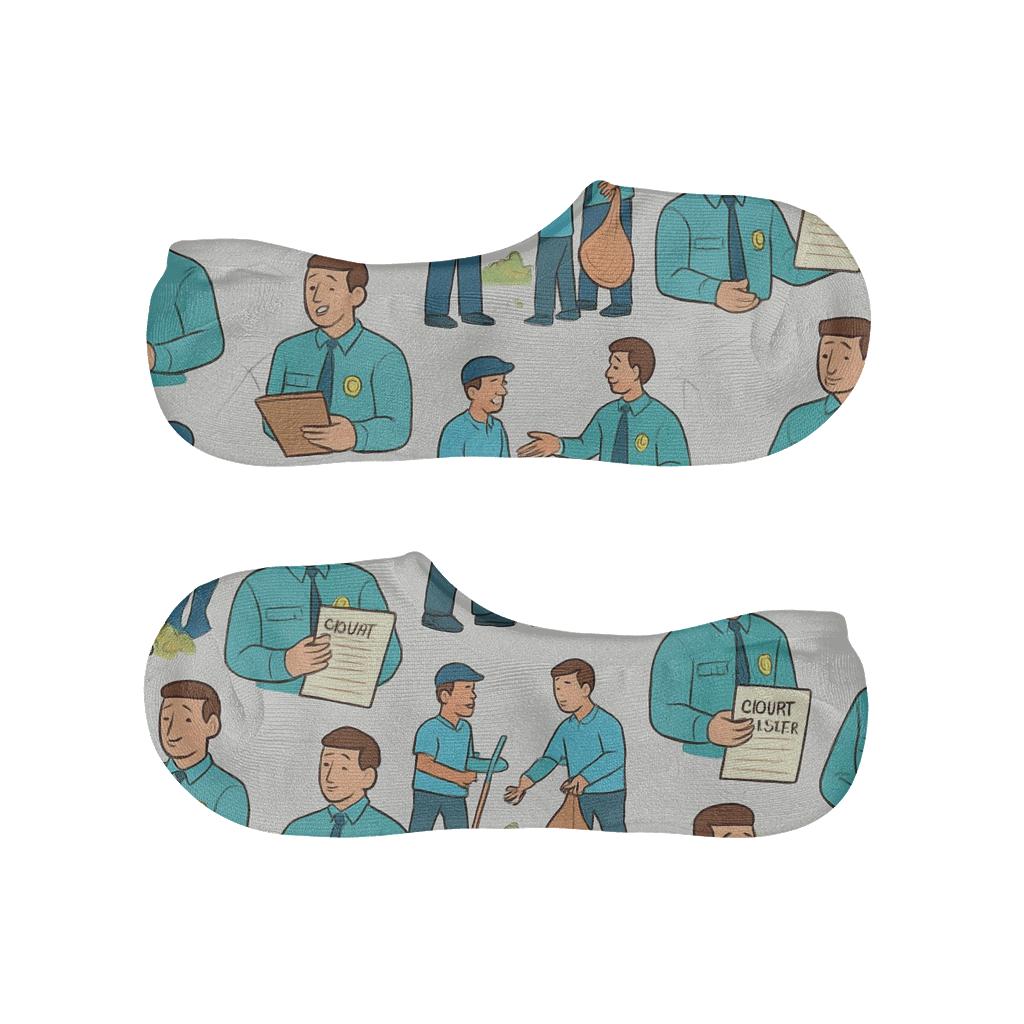 Community Calm Pattern With Probation Officer Interactions comfortable invisible socks
