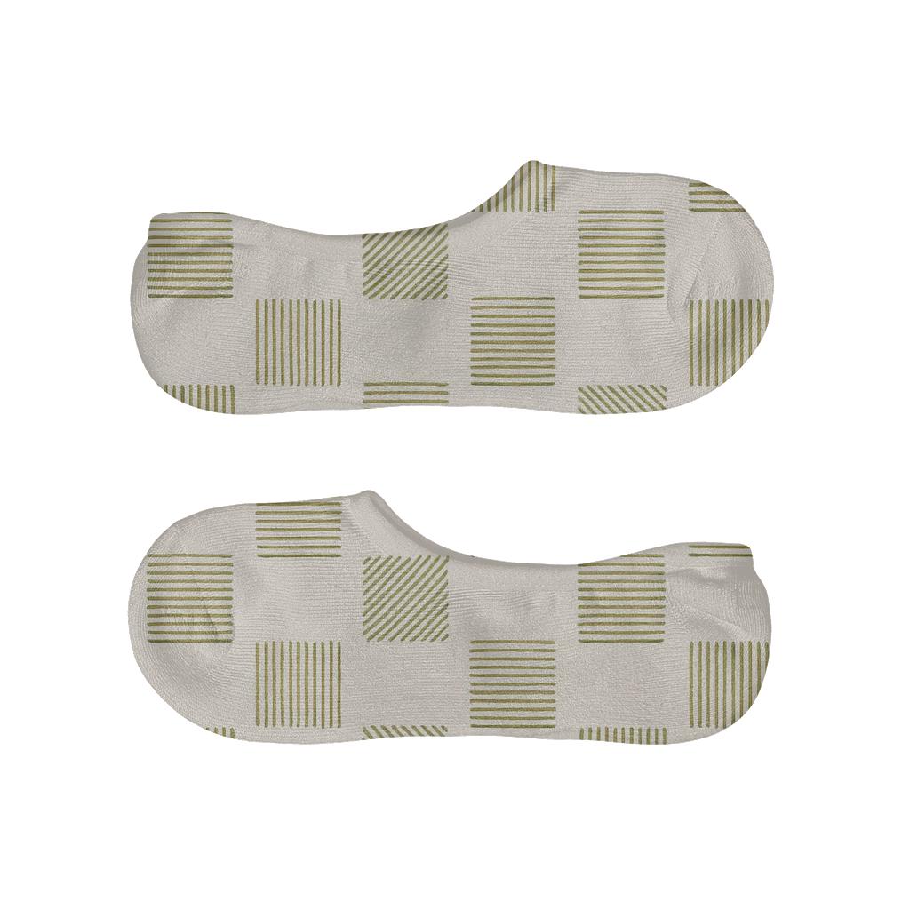 Hatch Study Calm designer print no-show socks