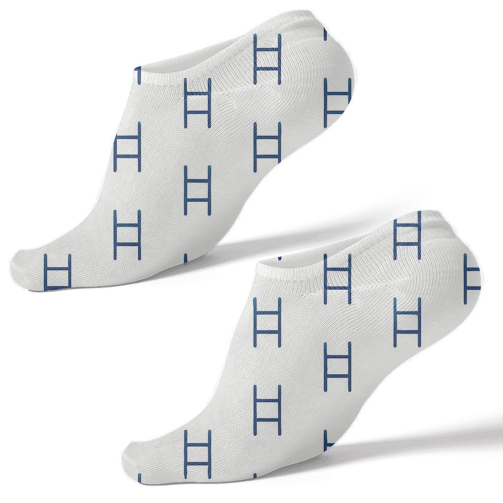 Ladder Shift Lines personalized ankle socks