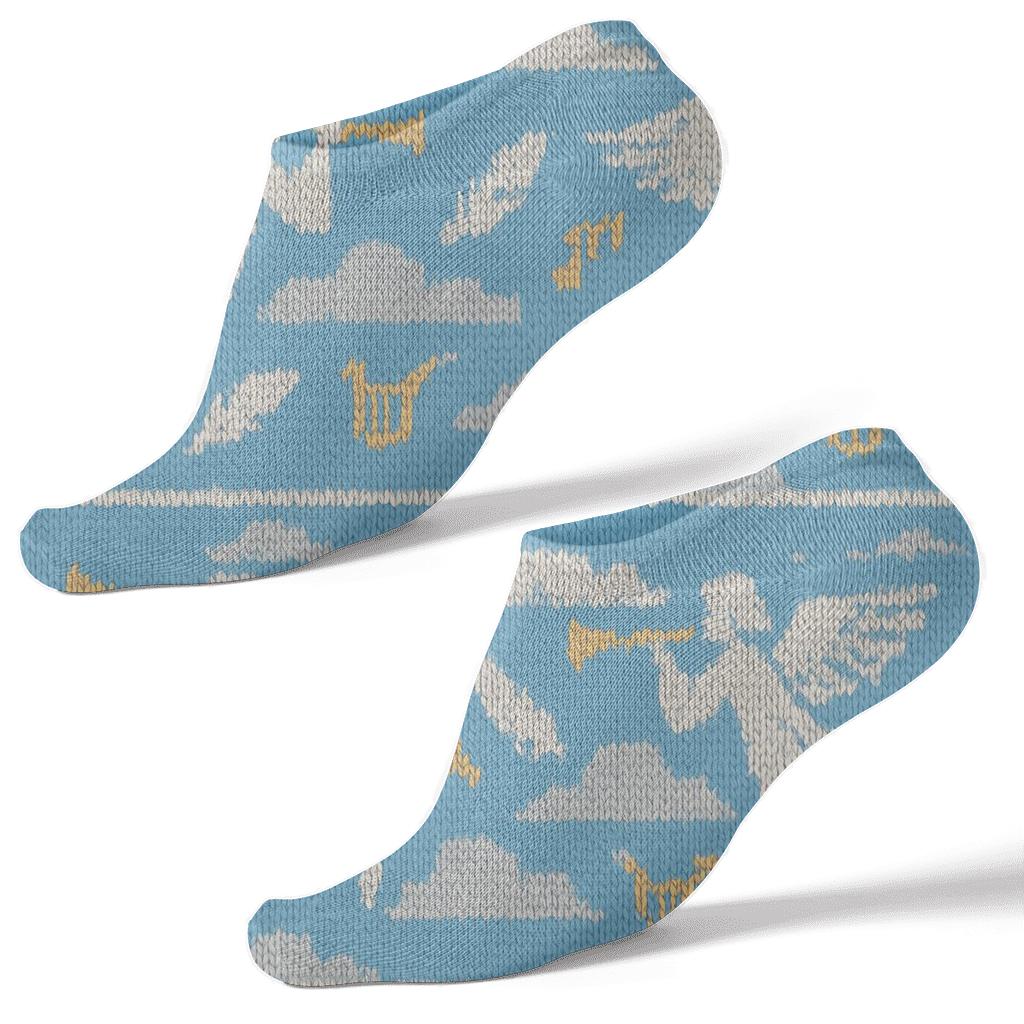 Angel Choir Bands In Knitted Illusion personalized ankle socks