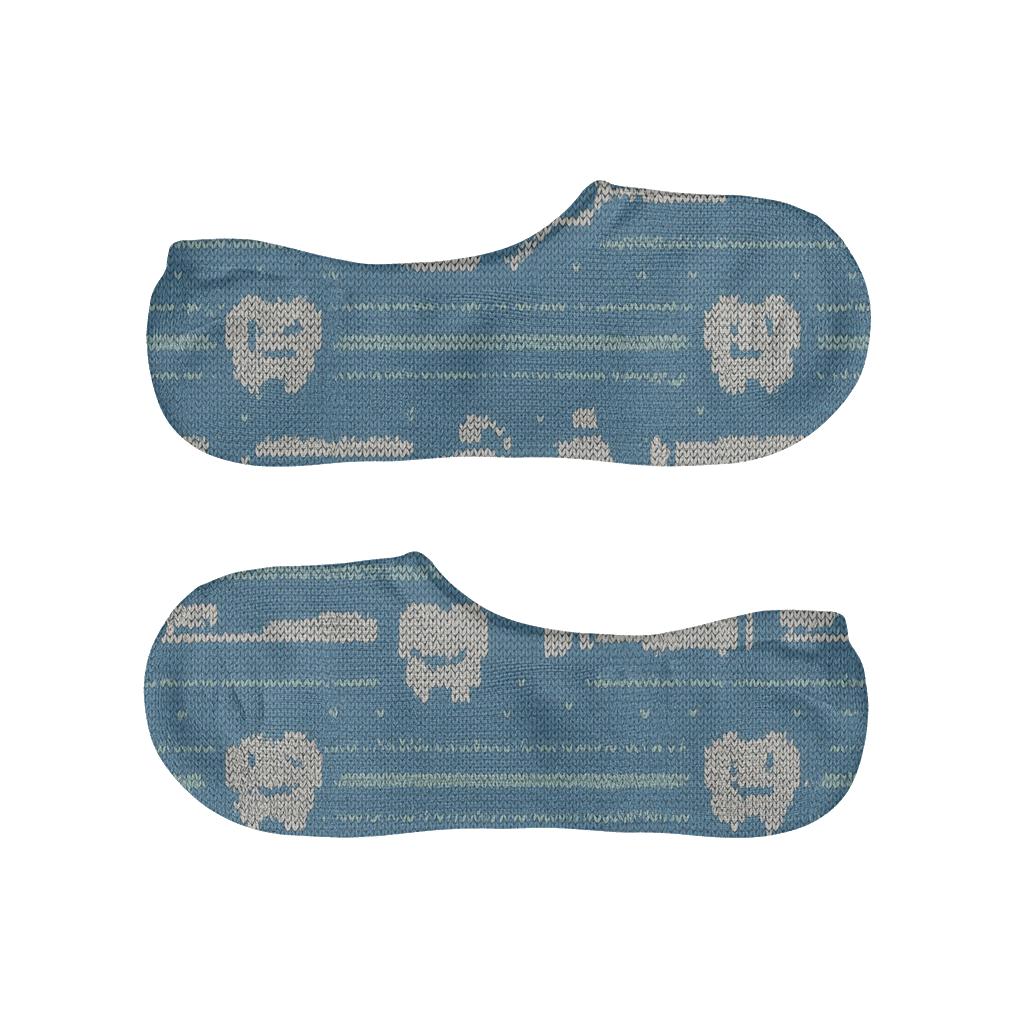 Knitted Illusion Dentist Tool Fair Isle personalized invisible socks