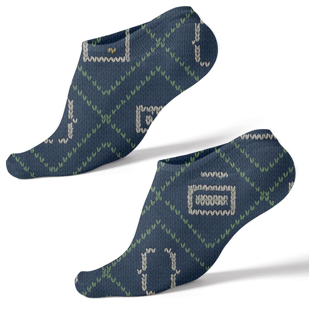 Midnight Terminal Knit Software Developer Tapestry stylish athletic ankle socks