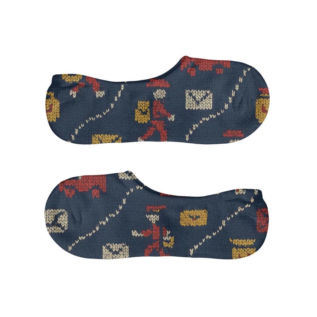 Knitted Postal Worker Route Stitchwork trendy no-show sock styles