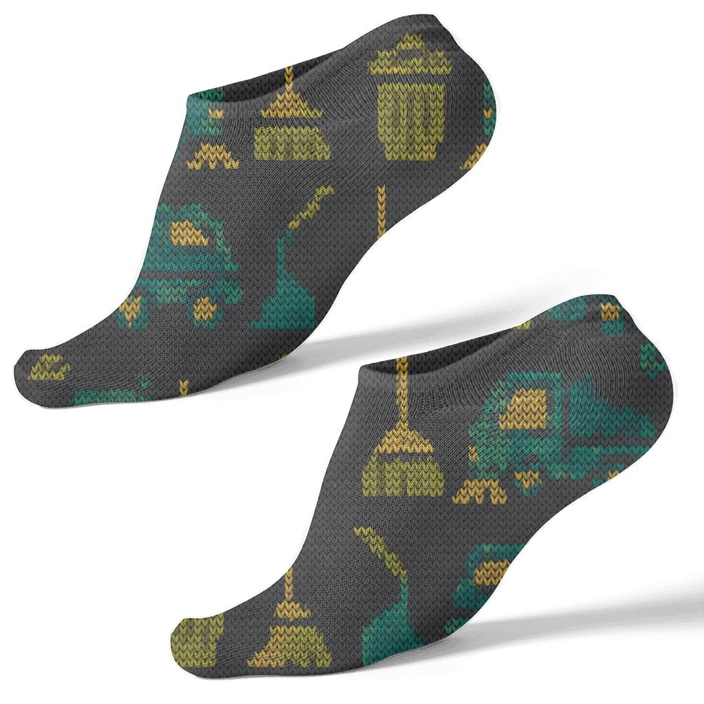 Knit Illusion Street Sweep, Garbage Collector Edition custom ankle socks