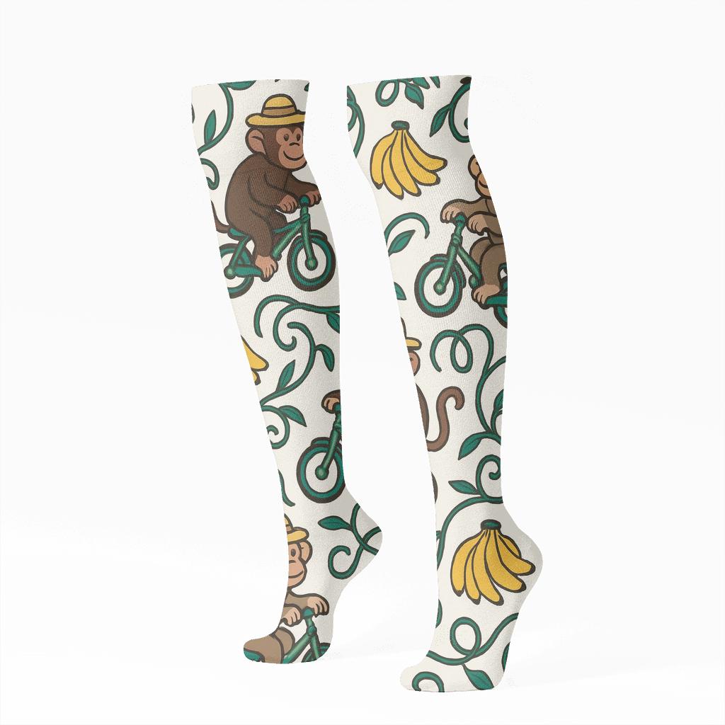 Coconut Grove Parade In Ape Repeat premium sports knee-high socks