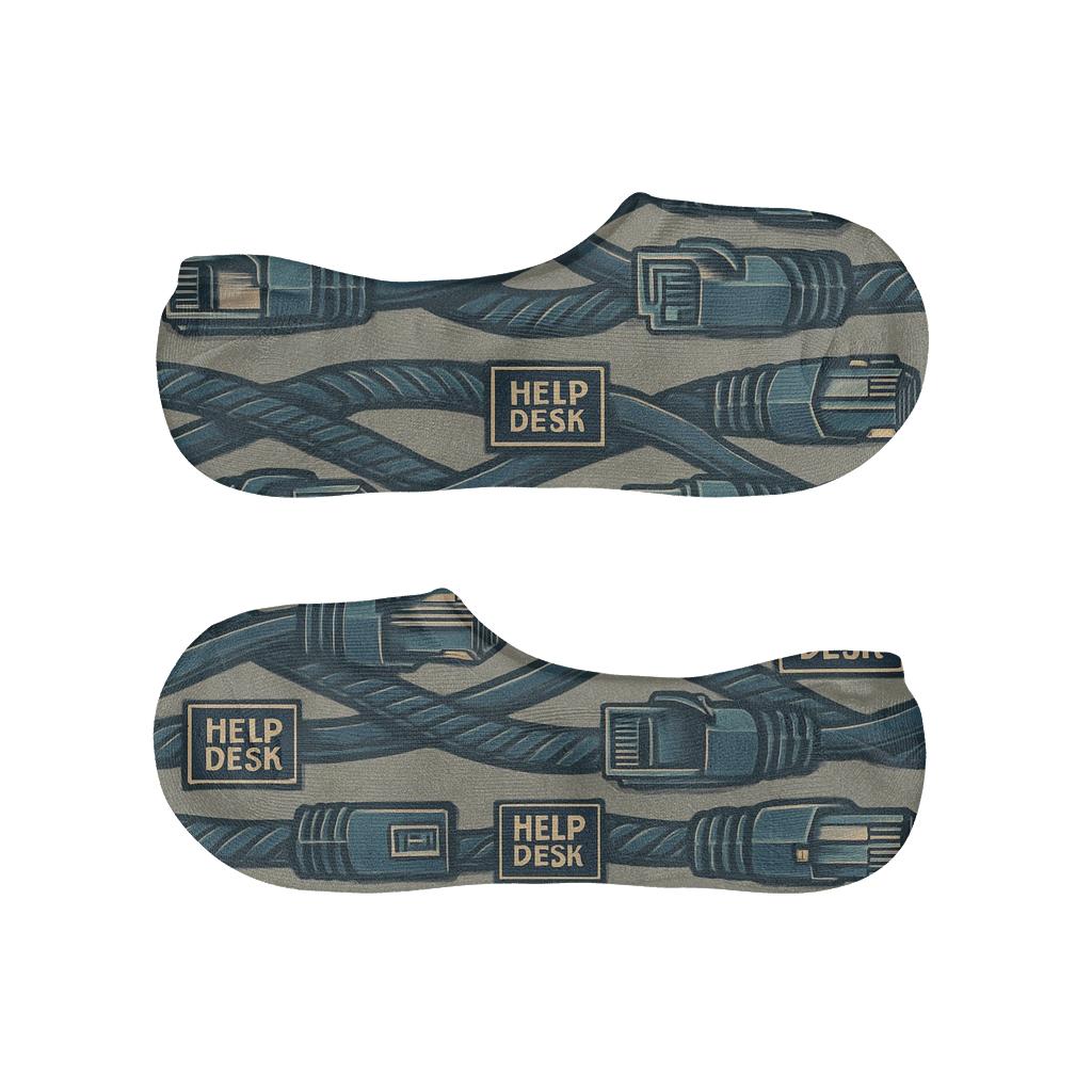 Cable Band Lattice For It Support Specialist personalized invisible socks