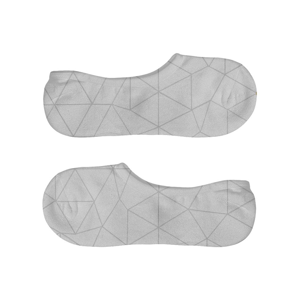 Gravity Lens Prism Tessellate anti-slip no-show socks
