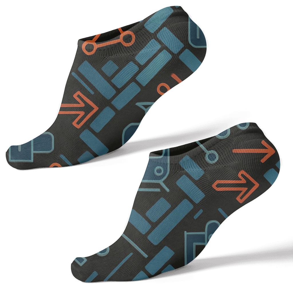 Urban Planner Diagonal Transit Weave premium sports ankle socks
