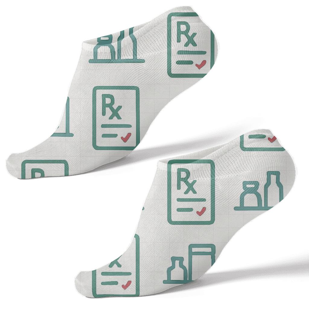 Prescription Grid In Calm Clinic With Pharmacist premium sports ankle socks