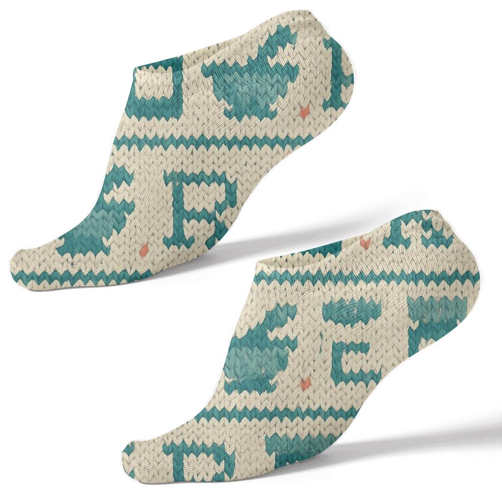 Knitted Pharmacist Shelf Stripe Pattern stylish athletic ankle socks