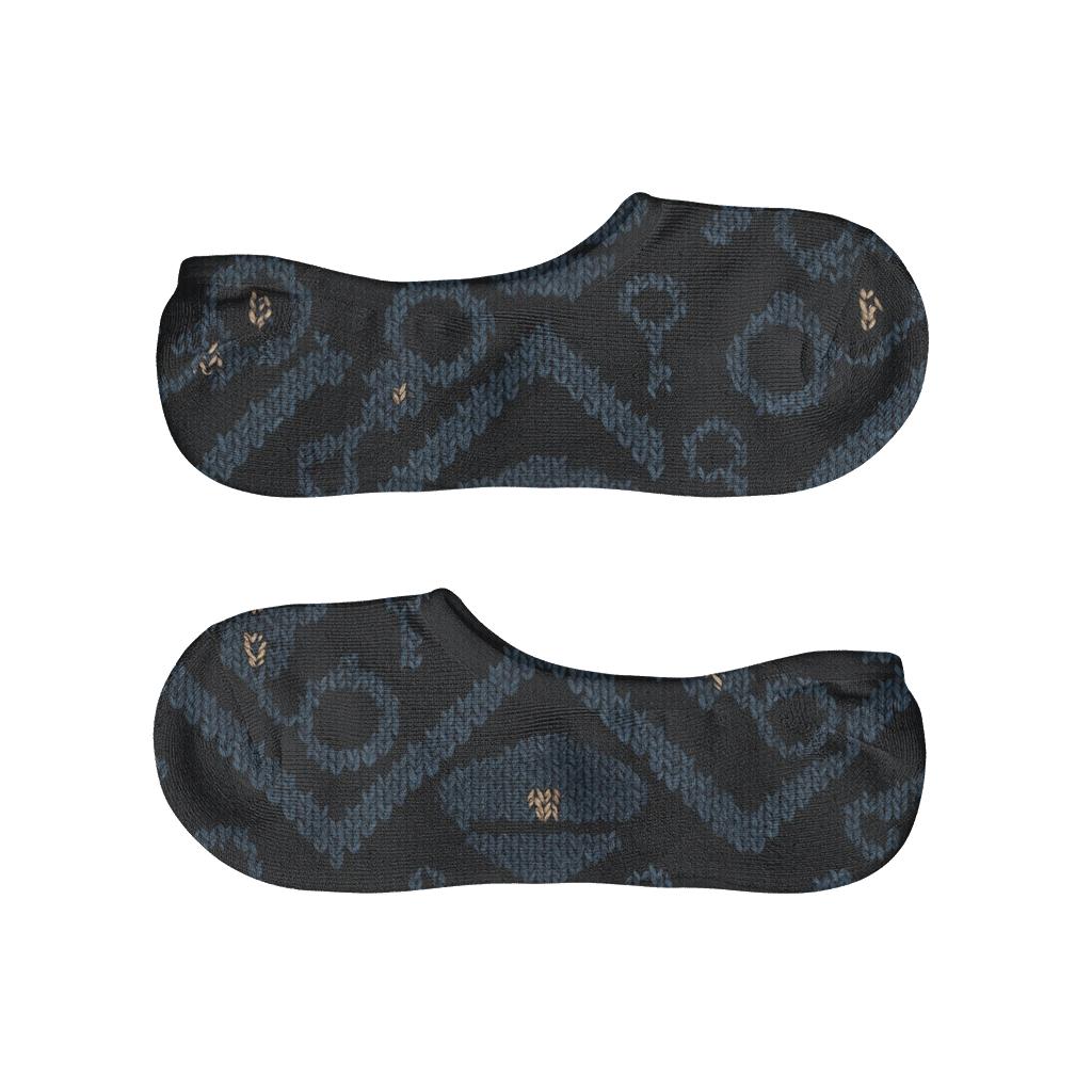 Prison Officer Handcuff Chevron Knit Illusion breathable no-show socks