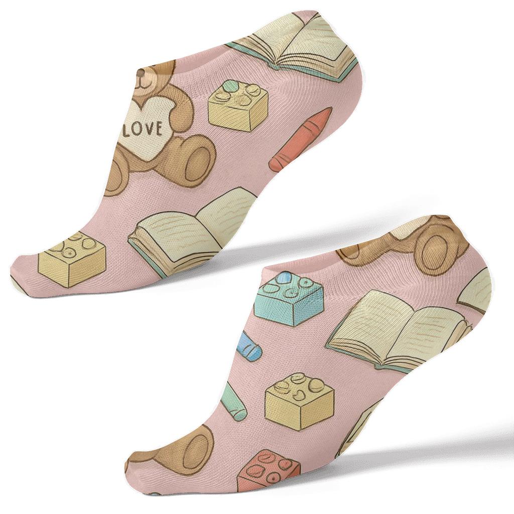 Playtime Collage For The Childcare Worker soft everyday ankle socks