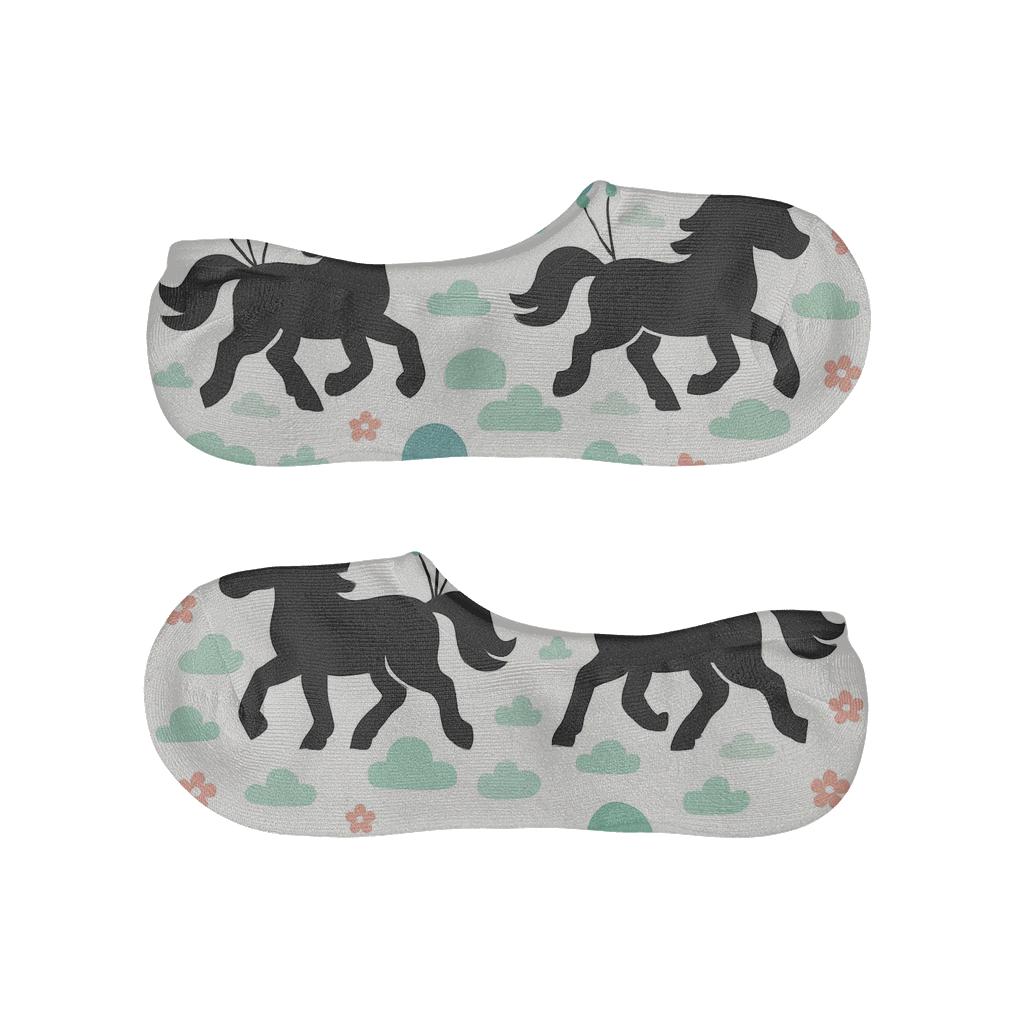 Balloon Parade With Pony Silhouettes comfortable low-cut socks
