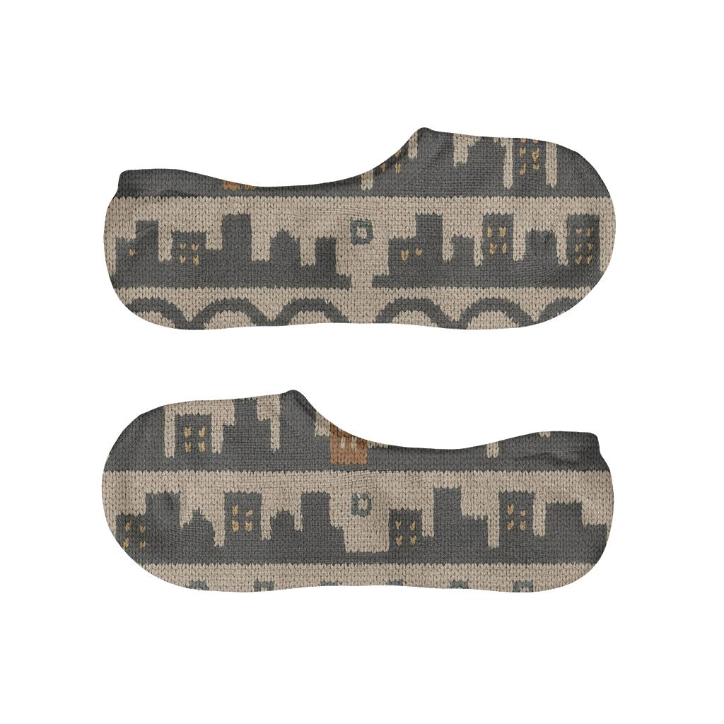 Architect-Crafted Skyline Knit Tessellation breathable no-show socks