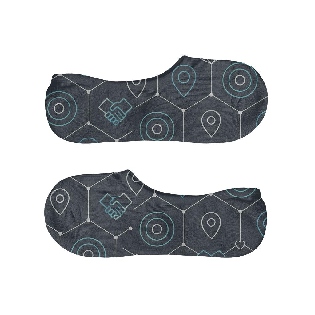 Social Worker Support Circle Lattice comfortable invisible socks