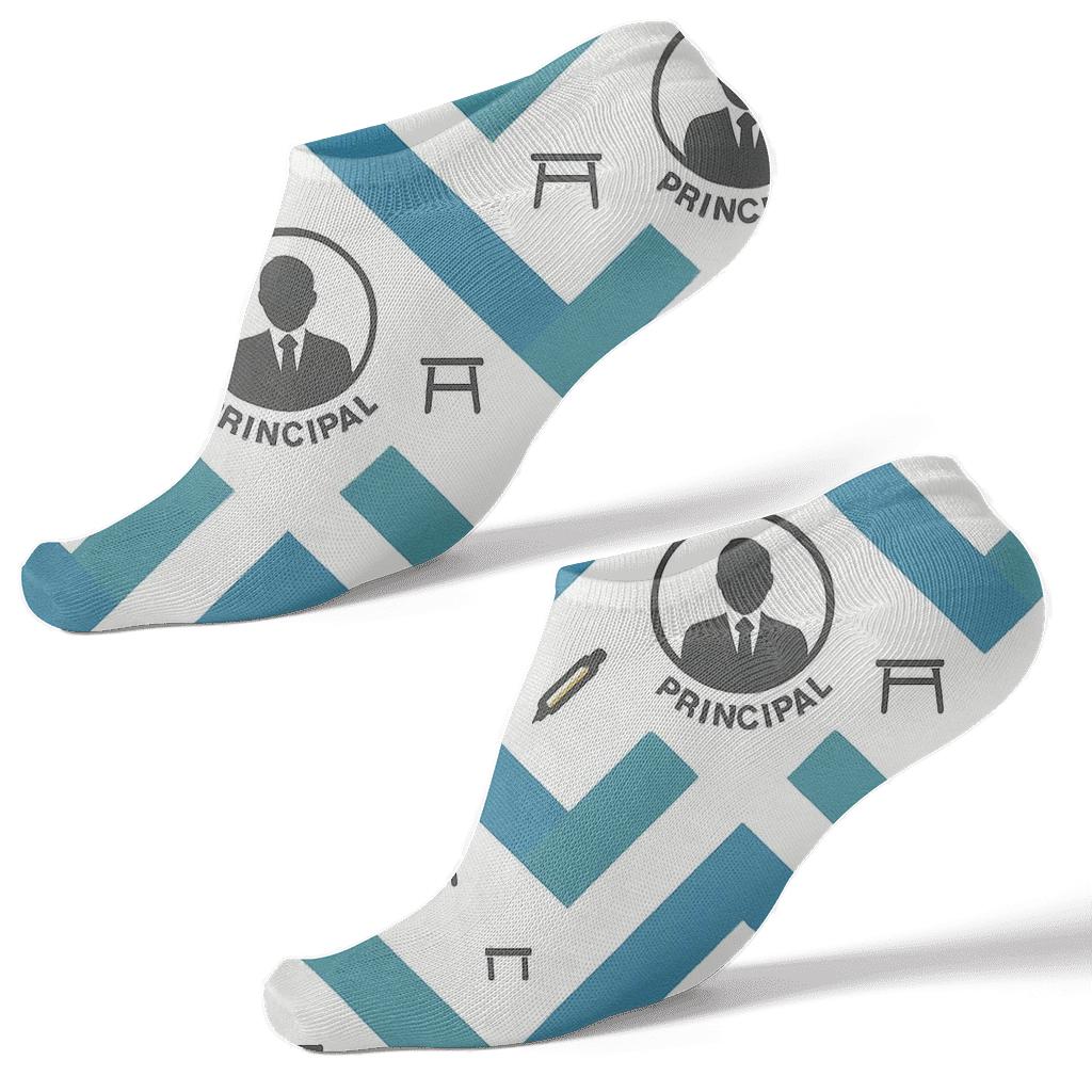 Textbook Chevron With School Principal Spotlight premium sports ankle socks