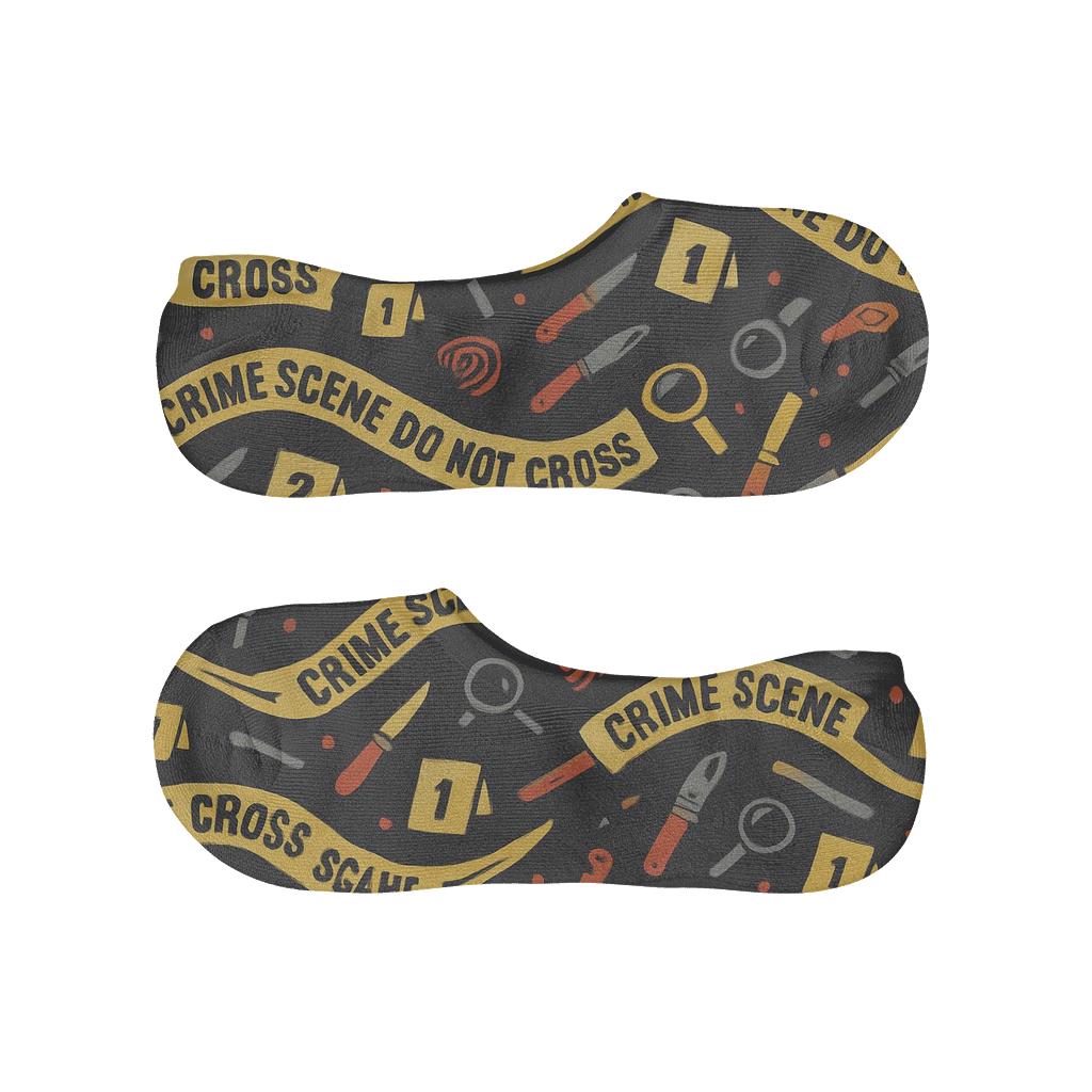 Evidence Tape Ribbons For The Crime Scene Investigator unique hidden socks