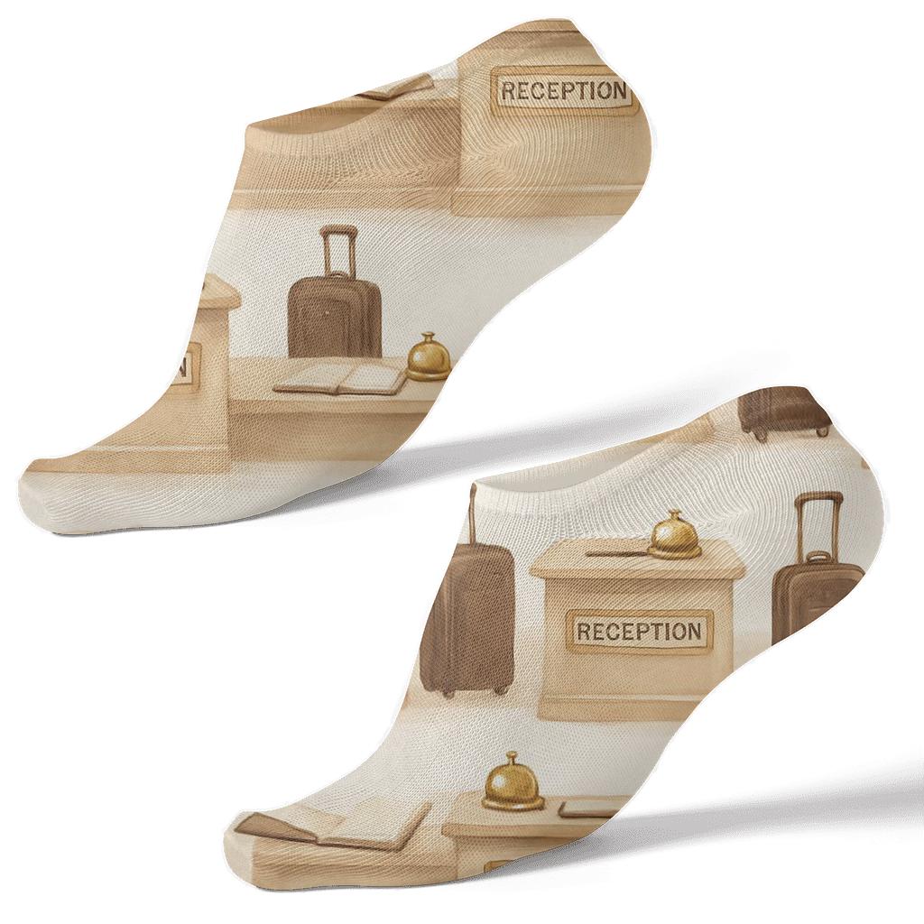 Lobby Landscape Wrap With Hotel Receptionist Rhythm soft everyday ankle socks