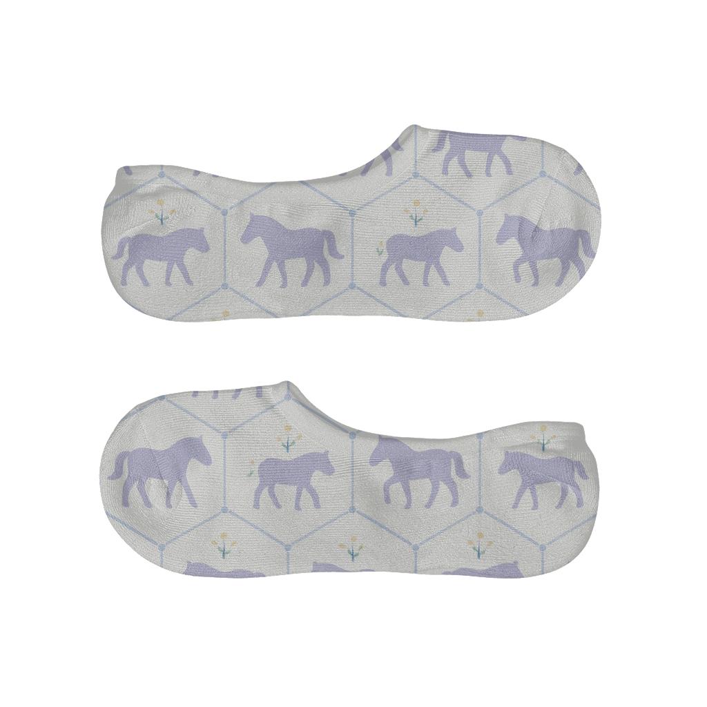 Meadow Lattice With Pony Silhouettes unique hidden socks