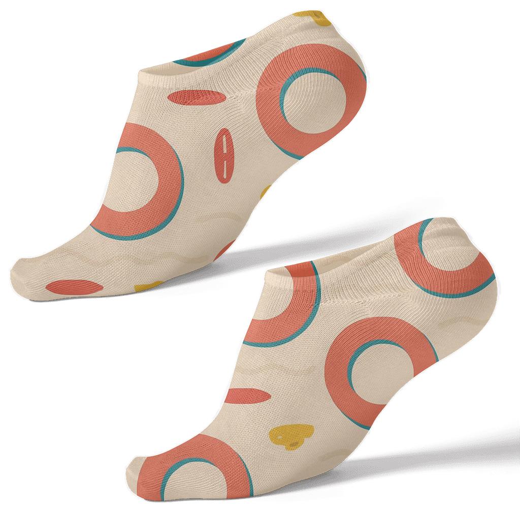 Rescue Ring Lattice With Lifeguard Rhythm stylish athletic ankle socks