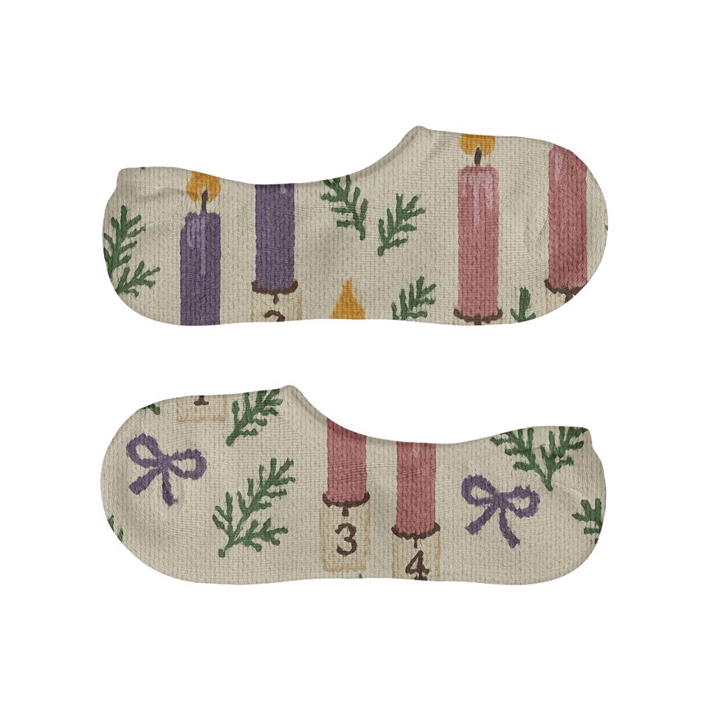 Knitted Advent Candles Chevron Tapers unique hidden socks