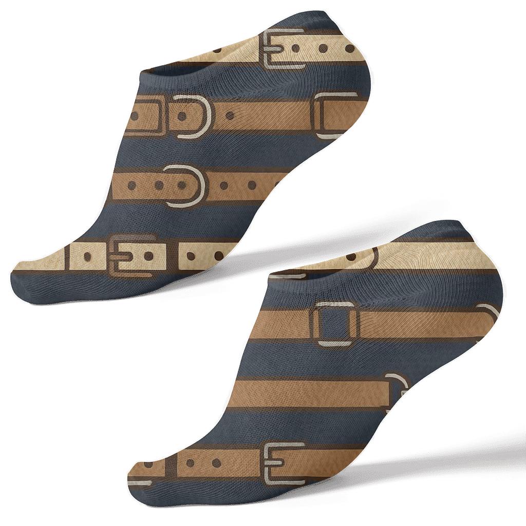 Leash Stripe Bands With Dog Charm Rhythm trendy patterned ankle socks