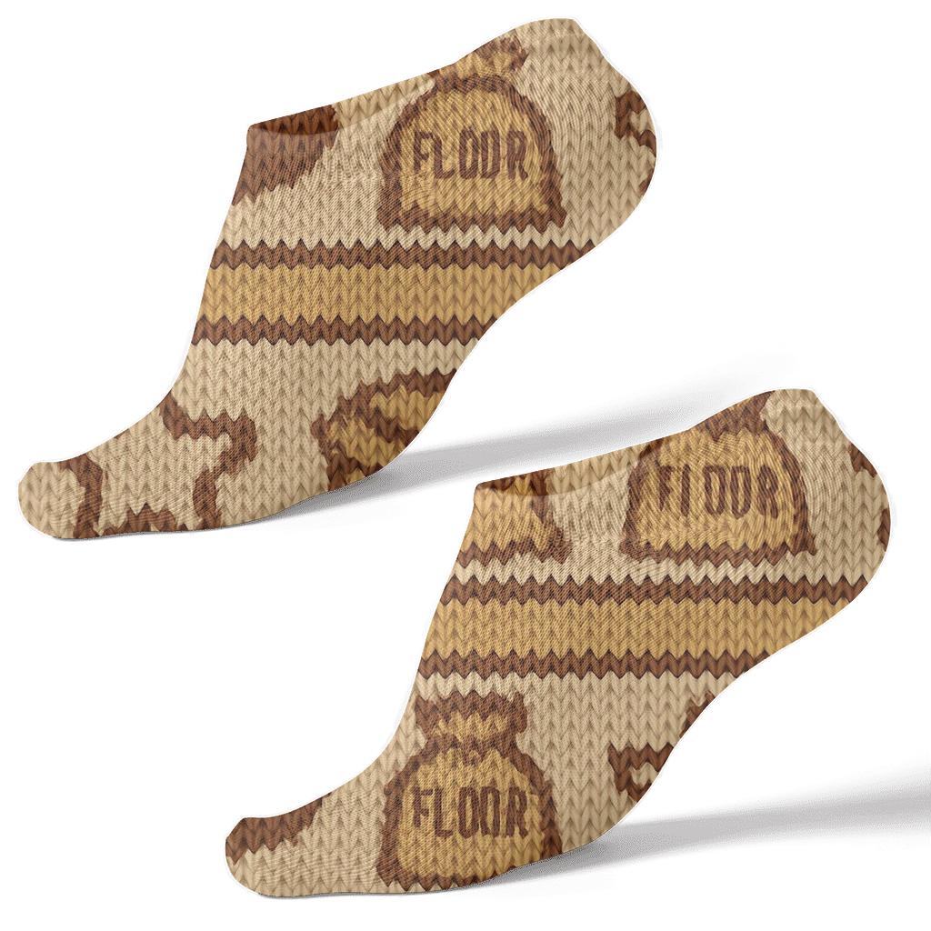 Knitted Baker Crumb Stitch Fields stylish athletic ankle socks