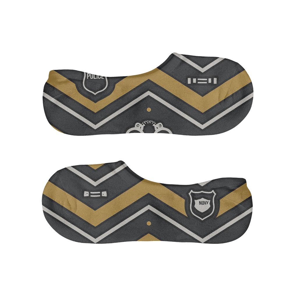 Ceremonial Chevron Bands With Police Officer Insignia trendy no-show sock styles
