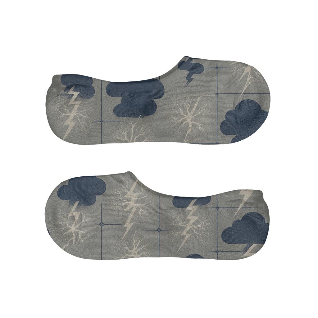 Industrial Thundergrid Poster Tiles designer print no-show socks