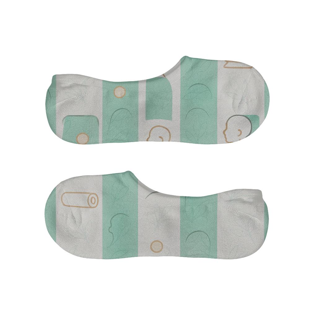 Botanical Chic Pattern Bands With Physical Therapist Tools personalized invisible socks