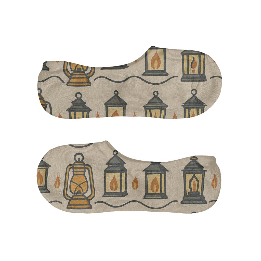 Parchment Garland Bands With Lantern breathable seamless no-show sockscustom no-show socks