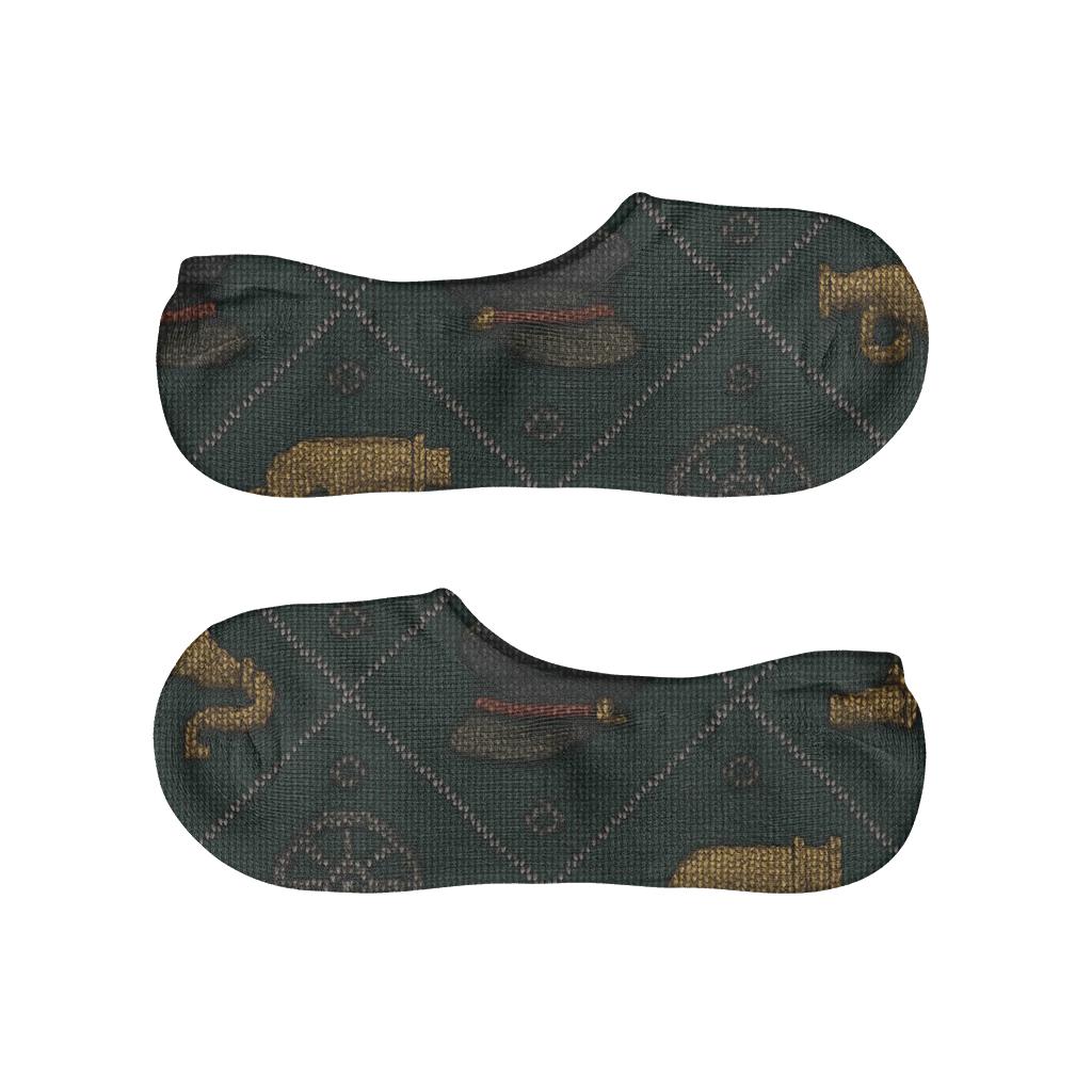 Knit Illusion Train Conductor Hat Lattice comfortable low-cut socks