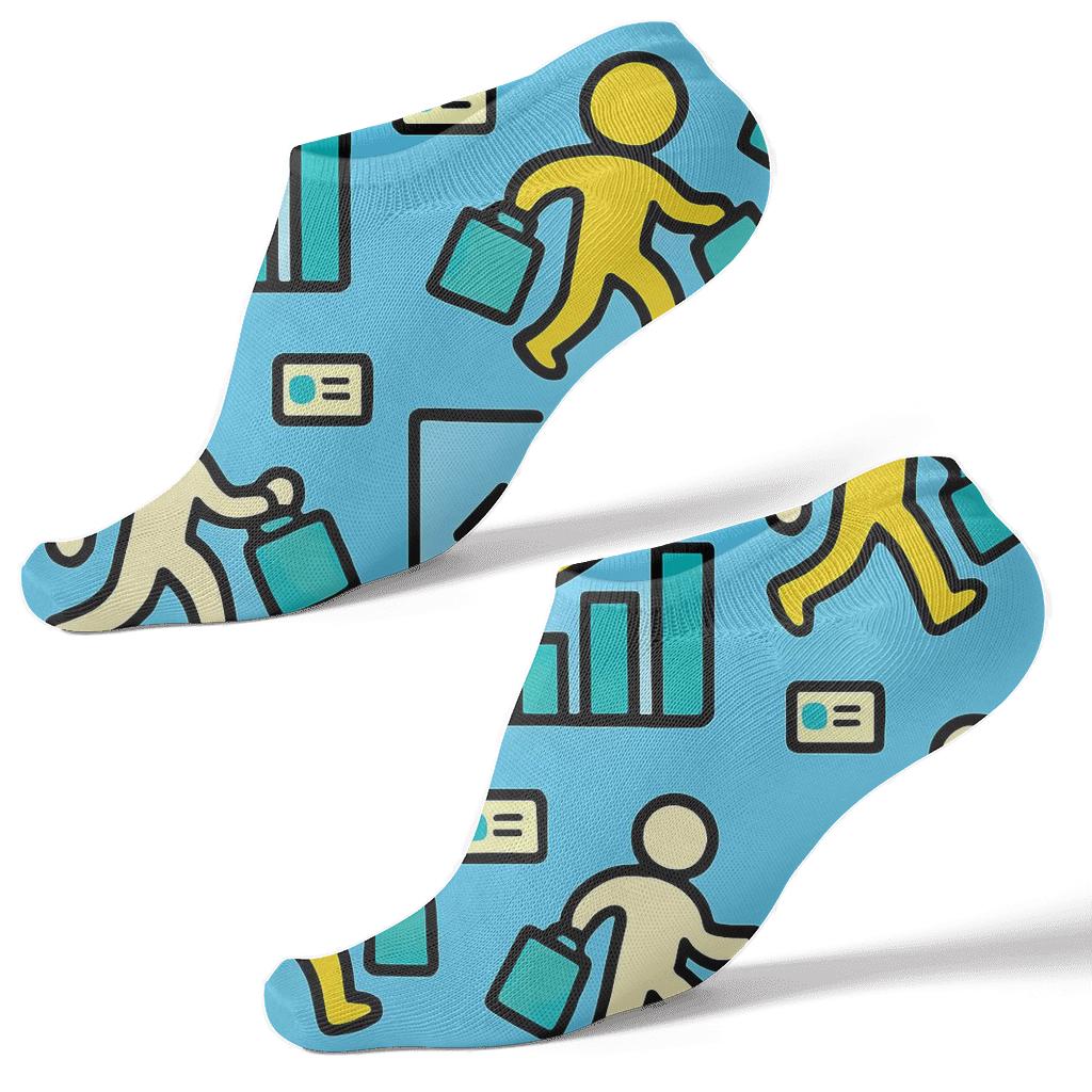 Sales Chart Grid, Salesperson Edition unique graphic ankle socks