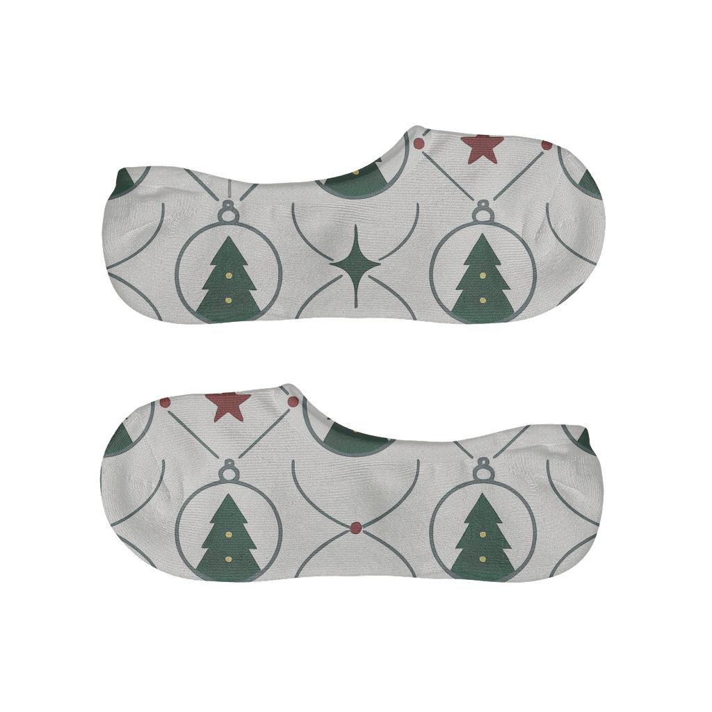 Ornament Lattice With Christmas Tree Silhouettes unique hidden socks