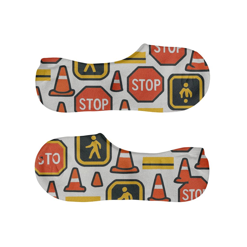 Stop Sign Tessellation With Crossing Guard Signals unique hidden socks