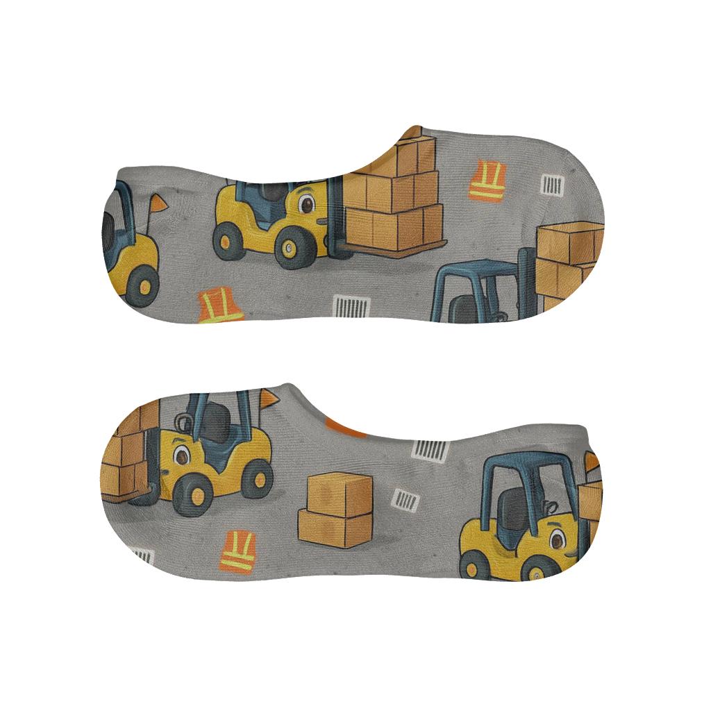 Forklift Ballet Warehouse Worker Tessellation comfortable invisible socks