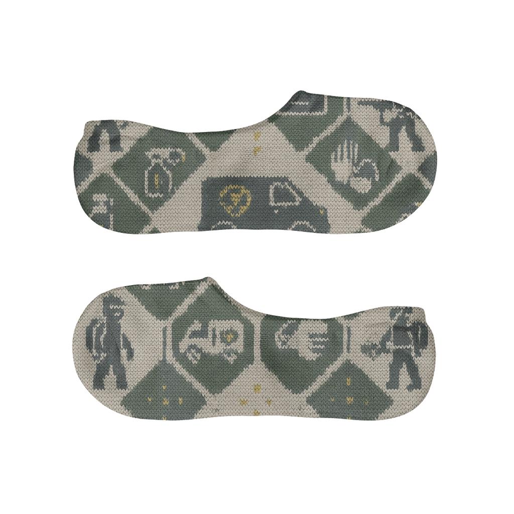 Knitted Service Icons For Pest Control Technician anti-slip no-show socks