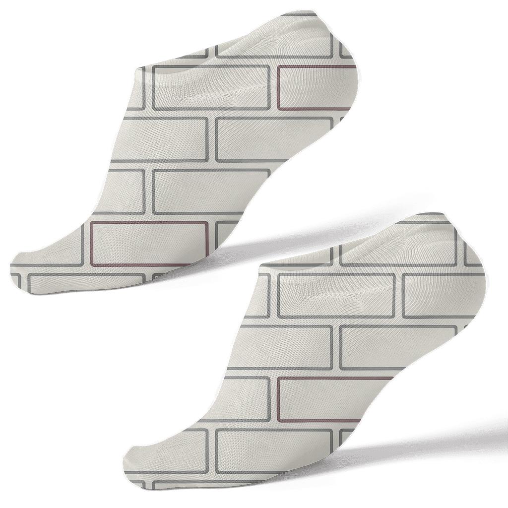 Calm Brick Micro Offset stylish athletic ankle socks