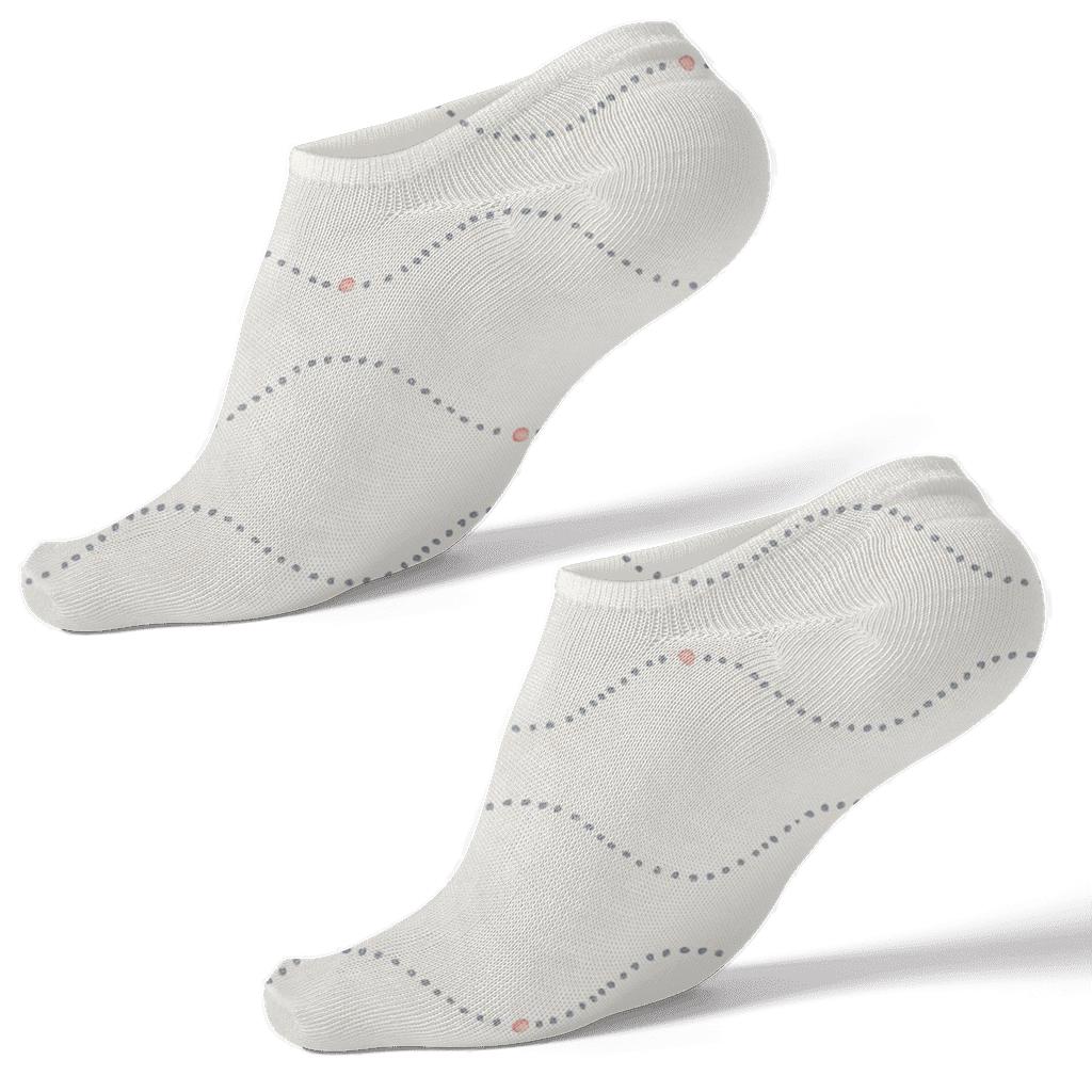 Wave Dot Relay unique graphic ankle socks