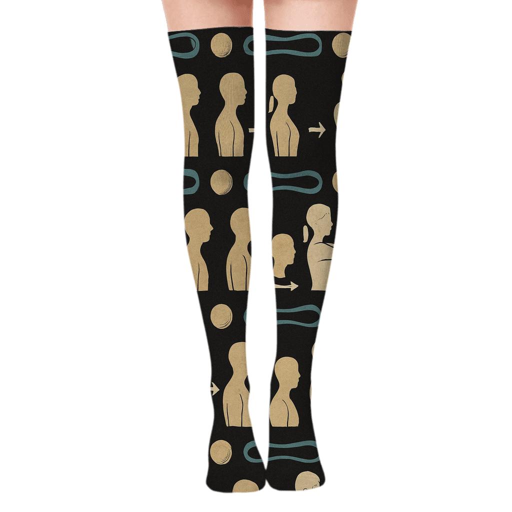 Postural Correction Bands For A Physical Therapist custom over-the-knee socks