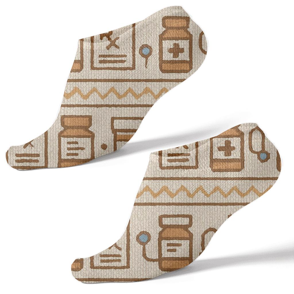 Pharmacist Grade Shelf Band Pattern unique graphic ankle socks