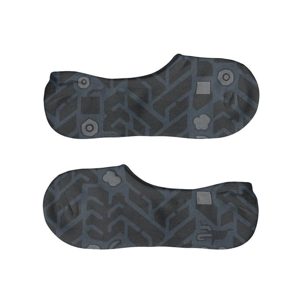 Tire Tread Chevron For The Truck Driver designer print no-show socks