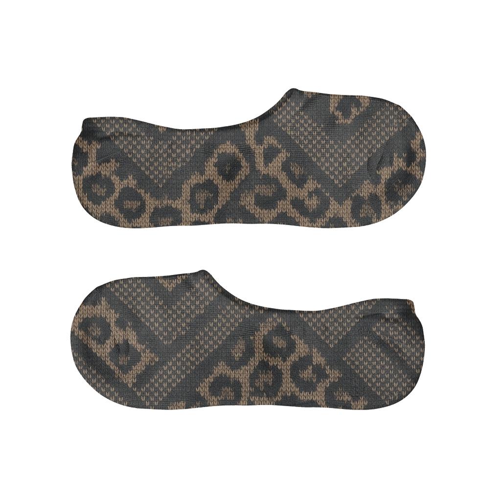 Charcoal Knit Illusion Micro Spot Herringbone personalized invisible socks