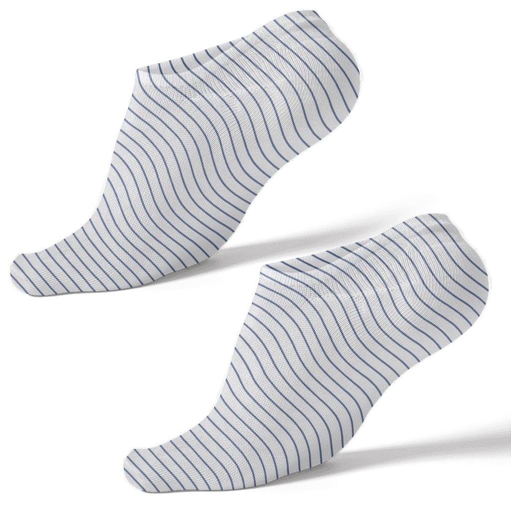 Subtle Moire Ribbon Bands unique graphic ankle socks