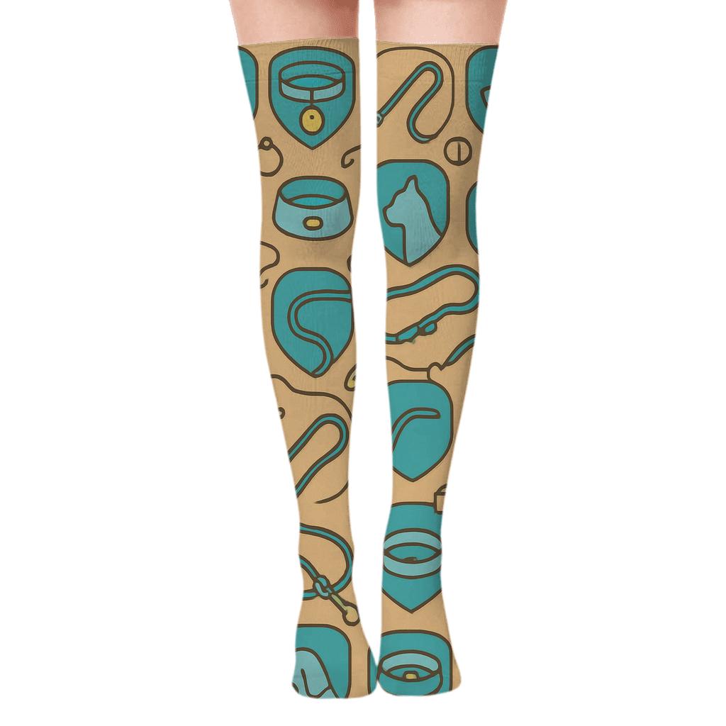 Community Badge Grid With Animal Control Officer Details custom over-the-knee socks