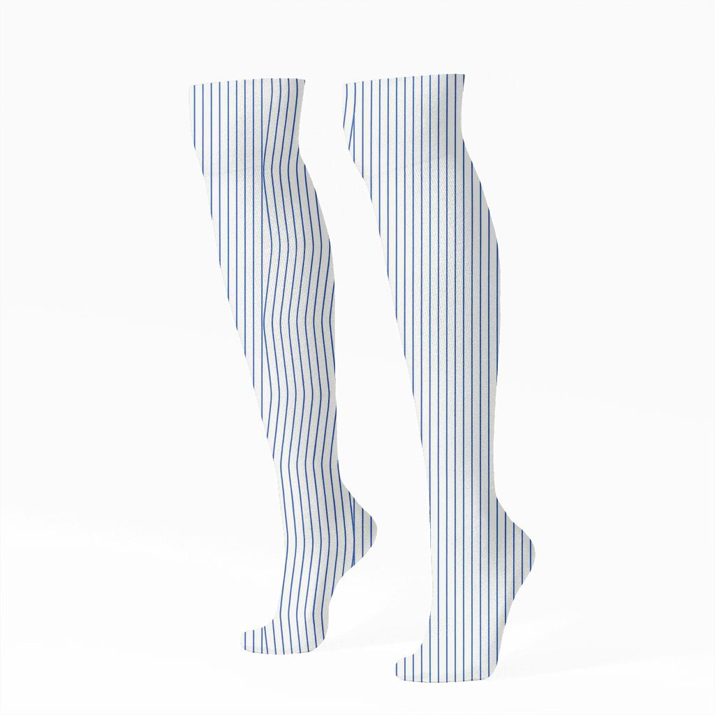 Subtle Moire Line Drift custom knee-high socks