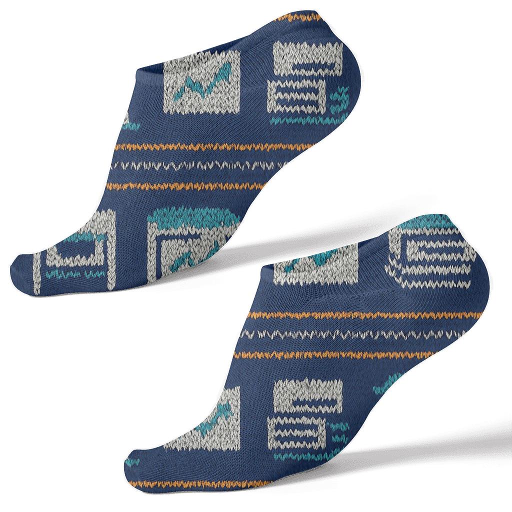 Market Booth Stripes With Salesperson Energy Bands premium sports ankle socks