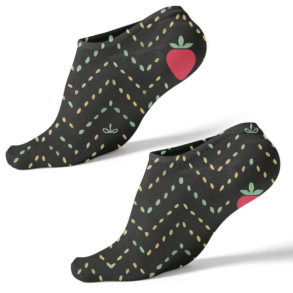 Midnight Seed Chevron Minimal Pattern unique graphic ankle socks