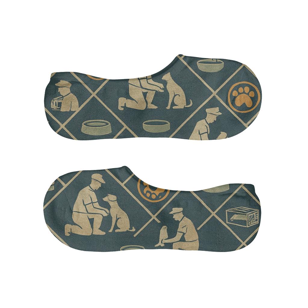 Rescue Scene Lattice With Animal Control Officer Icons personalized invisible socks